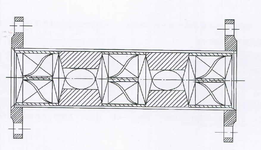SHL型管道靜態混合器-結構圖紙